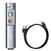 Bút Laser trình chiếu Baseus Orange Dot Wireless Presenter cho Laptop/ Macbook (100m. 2.4Ghz USB/Type C Receiver, Wireless Remote Control, Red Laser Pointer/ Presenter) kèm dây sạc- Hàng chính hãng