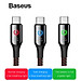 Dây Cáp sạc Type-C tự ngắt Baseus C Shape Light (2.4A, LED, Intelligent power-off) -  Hàng chính hãng