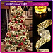 Dây Led Ruy Băng Trang Trí Cây Thông Giáng Sinh Noel, Gói Quà
