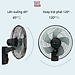 Quạt treo tường điện tử Mitomo FTT-60AE NEW 2024, có điều khiễn từ xa, hẹn giờ hàng chính hãng - Bảo hành 2 năm