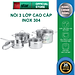 Bộ Nồi Inox 304  bếp từ 3 lớp đáy liền 4 món nắp kính Fivestar tặng 2 muỗng canh