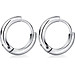 Bông tai nam inox khuyên tròn 12mm BT233 - 2 chiếc