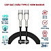Cáp sạc nhanh 100W type c to type c Baseus Cafule Series Metal - dây sạc 2 đầu type c bọc dù dài 1m 2m cho androi samsung oppo,...vv - hàng chính hãng