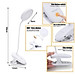 Đèn Học Kẹp Bàn Chống Cận Cho Học Sinh PaKaSa , Đèn Cảm Ứng Kẹp Bàn Xoay 360 Độ - Hàng chính hãng