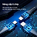 Dây cáp sạc nhanh 3 đầu ip typeC micro Rockspace Hi-Tensile dây dù sạc 3 thiết bị cùng lúc hàng chính hãng BH 12 tháng
