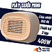Máy Sưởi Gốm Mini Cho Nhân Viên Văn Phòng Làm Ấm Nơi làm việc phòng ngủ nhà tắm phòng học - Máy Êm Ấm Áp - Quạt Sưởi Ấm Mini Công Suất Max 400W Du Lịch Phượt Dã Ngoại Máy sưởi ấm cho phòng ngủ, quạt sưởi gốm nóng nhanh an toàn cho trẻ em - Hàng Nhập Khẩu