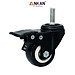 Bánh Xe Đen Đầu Vít Xoay 360 Có Khóa, Hàng Chất Lượng ANKAN, Lắp Xe Đẩy Hàng, Tủ, Bàn Ghế