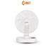 Quạt Sạc Tích Điện Để Bàn Đa Năng COMET CRF1406 6W, 3 Cấp Độ Gió, Có Đèn LED, 2 pin rời 18650 Lithium 1200mAh Để Bàn Văn Phòng - Hàng chính hãng