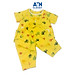 Bộ quần áo lửng bé gái họa tiết Baby shark nền vàng cotton - AICDBG2TR9QL - AIN Closet