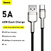 Cáp sạc nhanh siêu bền Baseus Cafule Metal Data Cable USB to Type-C 40W 2m (Hàng nhập khẩu)