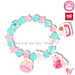 Đồ chơi vòng tay charm chính hãng TOI - Vòng tay thủ công cho bé gái DIY 3 chủ đề bé tự xỏ dây luồn hạt
