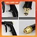 Bộ dây và vòi xịt rửa xe tưới cây tăng áp,vòi xịt rửa,vòi tưới cây 810-2576-1 (dây xám- cút nối đen)