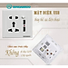 Ổ cắm điện âm tường hình vuông đa năng kèm 2 cổng sạc USB 2.1A tiện lợi Sinoamigo SW-1UAS hàng chính hãng