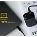 Củ sạc nhanh 3 Cổng 65W Remax RP-U55 GaN3 Pro Quick Charger 65W Sạc cho Laptop và Tab - Hàng Chính Hãng Remax Bảo Hành 12 Tháng Lỗi 1 Đổi 1