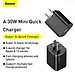 Củ sạc nhanh Baseus Super Si Quick Charger 1C 30W CCSUP- hàng chính hãng