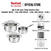 Bộ 3 nồi inox Tefal Duetto Plus (Quánh 16cm - 1.4L, Nồi 20cm - 2.8L, Nồi 24cm - 4.9L) - Hàng chính hãng