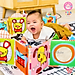 Sách Vải ZicZac Đa Tương Tác Kiêm Đồ Chơi Quây Cũi Kích Thích Thị Giác Cho Trẻ Sơ Sinh - Lalala Baby