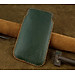 Bao Da Túi Rút dành cho Samsung Galaxy s8 plus / s9 plus Da Bò Hạt Màu Xanh Rêu