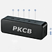Loa bluetooth 5.3 PKCB 30W Super Bass TWS lên 60w TF Card/ Line in 3.5mm / AUX Stereo Surround, Loa Không Dây Nghe Nhạc Pin 3000Mah - Hàng Chính Hãng