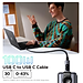 Cáp sạc nhanh USB Type C 100W 5A có đèn led Ugreen 45612 (Dài 0.5m) - Hàng chính hãng