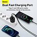 Cốc sạc siêu nhỏ gọn 20W Baseus Compact Quick Charger (USB + Type C, công suất 20W) - Hàng Chính Hãng