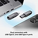 USB Lexar JumpDrive Dual Drive D400 Type-C / Type-A - USB 3.1 64G / 128GB, tốc độ đọc 130Mb/s, tương thích MAC / PC - Hàng chính hãng