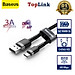 Cáp Sạc Nhanh Type-C Baseus CATKLF Sạc Nhanh 3A Q.C 3.0, Data Dây Bọc Dù - Hàng Chính Hãng