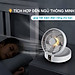 Quạt tích điện DELADEP QDB07 để bàn hoặc treo tường xoay 120°, có điều khiển, điều chỉnh đa góc, có thể gấp gọn, 5 cánh 3 mức gió siêu mát - Hàng nhập khẩu