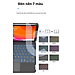 Bao Da Kèm Bàn Phím Không Dây WIWU ComboTuoch Dùng Cho iPad 10.2/ 10.5, iPad Pro 11 inch/Air 4/Air5, Ipad Gen 10( Có Khe Để Bút) Có Đèn Led Phím, Trackpad Mượt, Có Thể Tháo Rời Bàn Phím- Hàng chính hãng