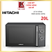Lò vi sóng Hitachi HMR-M2002, dung tích 20L, màu đen, 700W, 5 mức công suất - Hàng chính hãng