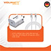 Bộ củ cáp sạc siêu nhanh Volwatt GE-30G-SCC 30W GaN hàng chính hãng | Adapter PD Type-C + Cáp Type-C 60W, BH 12 tháng