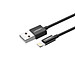 Cáp Lightning ra USB có chíp MFI Ugreen 155MM80822US 1M màu đen hàng chính hãng
