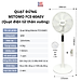 Quạt đứng điện tử có điều khiễn từ xa, hẹn giờ Mitomo FCE-60AEV, công suất 60W, động cơ dây đồng hàng chính hãng - Bảo hành 2 năm