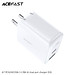 Sạc Acefast PD3.0 32W 2 cổng USB-C+USB-A (US) - A7 Hàng chính hãng Acefast