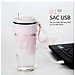 Máy xay sinh tố cầm tay mini, cốc xay sinh tố đa năng CTFAST - JUICER 01 (50W - 300ml) : Thiết kế cảm ứng tự động, cốc xay thủy tinh an toàn tuyệt đối khi sử dụng, pin sạc 1500 mAh - Hàng chính hãng