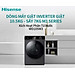 Máy giặt sấy Hisense Inverter Pro 10.5kg WD105M3 giặt thông minh AI, điều khiển từ xa, bảo hành 3 năm - HÀNG CHÍNH HÃNG