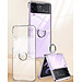 Ốp lưng chống sốc trong suốt kèm iring cho Samsung Galaxy Z Flip 4 hiệu Likgus Cover Ring (chất liệu cao cấp, thiết kế iring chống rơi rớt) - hàng nhập khẩu
