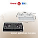Bếp gas âm Rinnai RVB-2BG(L)N mặt bếp kính và kiềng bếp men - Hàng chính hãng.