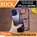 Ốp lưng chống sốc viền cao su cho iPhone 14 Pro (6.1 inch) thiết kế mặt lưng trong suốt Hiệu Rock hybrid Protective Case (độ đàn hồi cao, bảo vệ toàn diện, tản nhiệt tốt) - hàng nhập khẩu