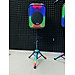 Loa Bluetooh Karaoke NDR 102B - Loa Đèn Led Cực Đẹp 7 Chế Độ, Âm Thanh Mạnh Mẽ, Trầm Ấm, Kết Nối Bluetooth, USB, TF, AUX, TWS, Đi Kèm Chân Loa Có Led RGB Và Micro Không Dây Đa Năng hàng chính hãng