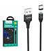 Cáp sạc nhanh nam châm 2.4a Hoco u76 - dây sạc từ tính dùng cho micro usb typec lightling - hàng chính hãng