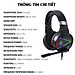 Tai nghe chụp tai Gaming tích hợp Mix HXSJ F16 RGB Jac 3.5mm âm thanh 3D Bass cực đã chuyên dùng nghe nhạc, chơi game - Hàng chính hãng