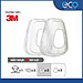 Bộ mặt nạ phòng độc 3M 6100/6200 với phin lọc 6006 kết hợp tấm lọc bụi 5N11 cùng nắp giữ 501 (7 món)