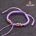 Vòng tay thắt dây vải họa tiết hoa - Ngọc Quý Gemstones