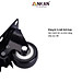 Bánh Xe Đẩy Hàng Có Bạc Đạn Và Khóa ANKAN, Bánh Xe Nhựa PVC Mini 40mm