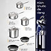 Bộ nồi inox Ciwete SS0101-10PC set 6 món Hàng Mỹ hàng chính hãng