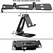 Giá đỡ Aluminum đa năng cho máy tính bảng điện thoại hiệu HOTCASE Dual Foldable Stand Holder hợp kim nhôm (thiết kế gọn nhẹ, tính di động cao, phù hợp nhiều dòng máy từ 3.5 inch trở lên) - Hàng nhập khẩu