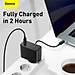 Bộ sạc siêu nhanh Baseus GaN2 Fast Charger 1C 100W (GaN2 Technology, QC5.0/QC4.0/PD3.0/ PPS Multi Quick Charge Protocol Support) - Hàng Chính Hãng