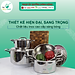 Bộ nồi xửng hấp inox 304 cao cấp Fivestar Plus 3 lớp đúc liền 4 chiếc nắp inox