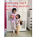 SET 3 QUẦN LEGGING DÀI/QUẦN DÀI HOẠ TIẾT THUN COTTON 4 CHIỀU CHO BÉ GÁI 9-41KG